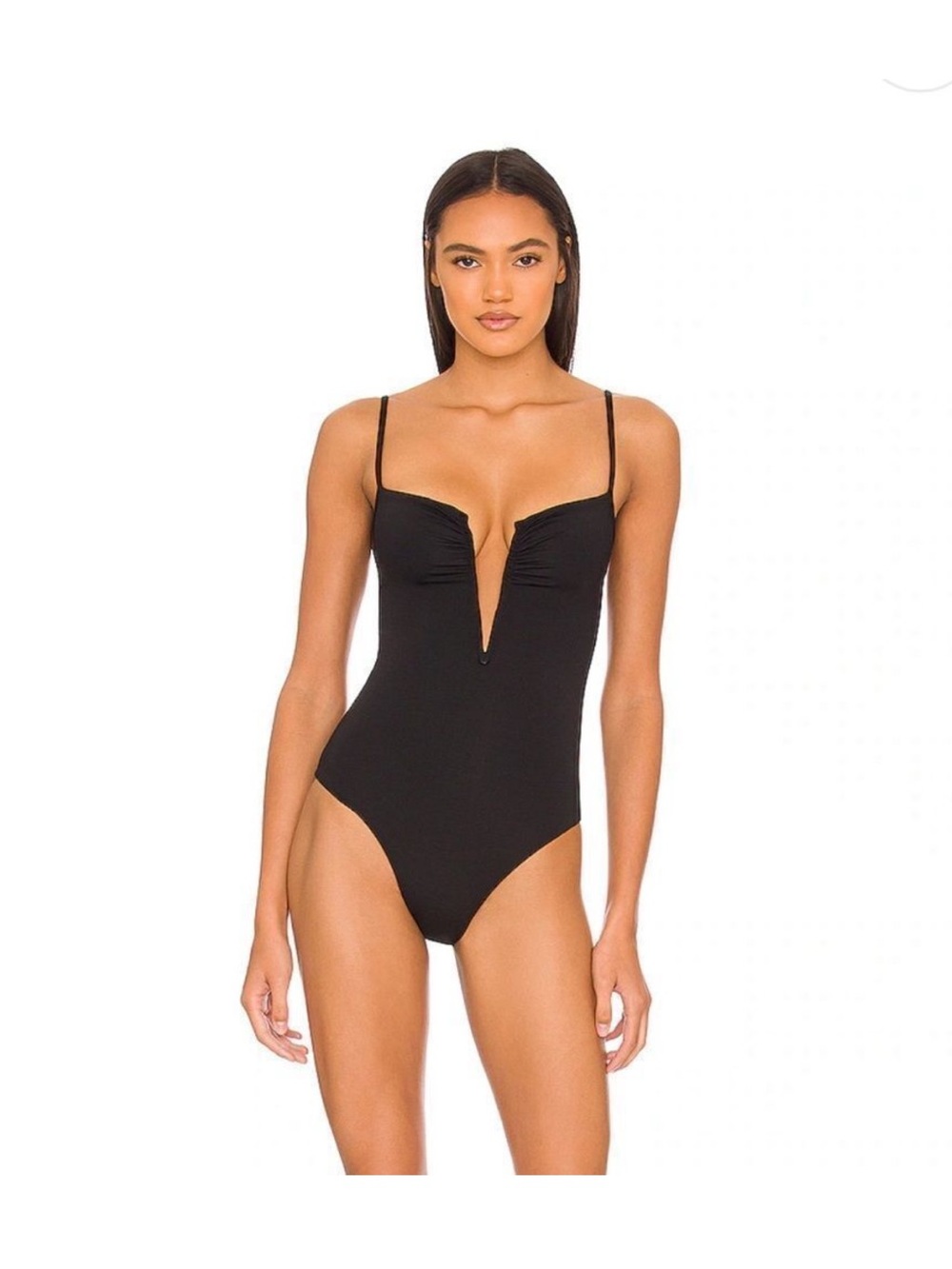 L space Plunging One-Piece Swimsuit